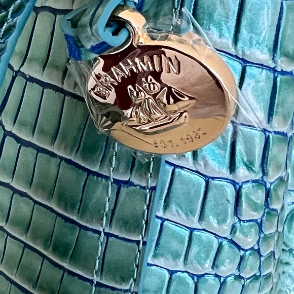 BRAHMIN small  Finley Sea foam OmbreMelbourne Genuine Leather bag - Picture 6 of 9